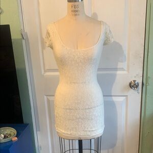Charlotte Russe Cream Lace Dress